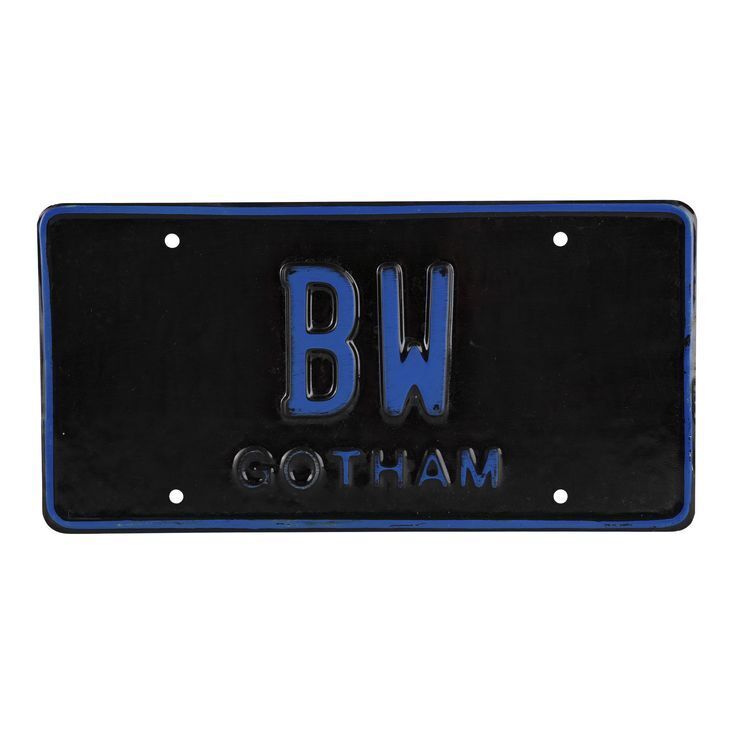 Lot # 573: BATMAN FOREVER (1995) - Bruce Wayne's (Val Kilmer) License Plate