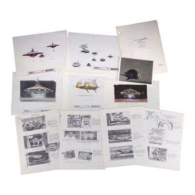 588. Hand-Drawn Ralph McQuarrie Robot Concept Sketches and Screenplay ### BATTERIES NOT INCLUDED (1987)