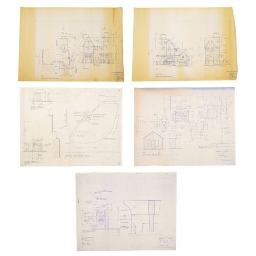 606. Set of Five Printed Set Blueprints ### BEETLEJUICE (1988)