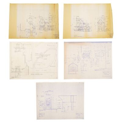 606. Set of Five Printed Set Blueprints ### BEETLEJUICE (1988)