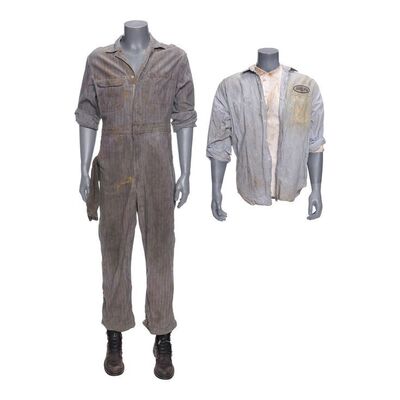 632. Rick Jarmin's (Mel Gibson) Screen-Matched Coveralls and Work Shirt with Undershirt and Boots ### BIRD ON A WIRE (1990)