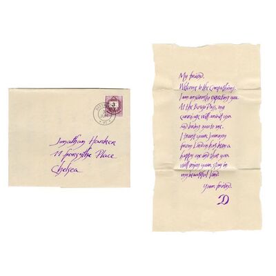 655. Dracula's (as played by Gary Oldman) Letter to Jonathan Harker (as played by Keanu Reeves) ### BRAM STOKER'S DRACULA (1992)