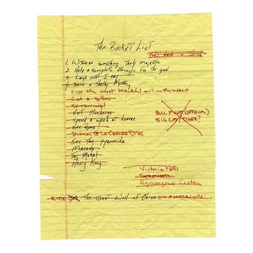 677. Distressed Bucket List ### THE BUCKET LIST (2007)