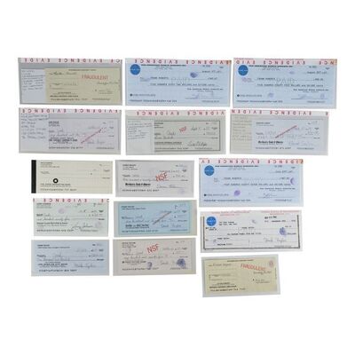684. Set of Frank Abagnale, Jr.'s (Leonardo DiCaprio) Forged Checks, Checkbook, and Pan Am Envelope ### CATCH ME IF YOU CAN (2002)