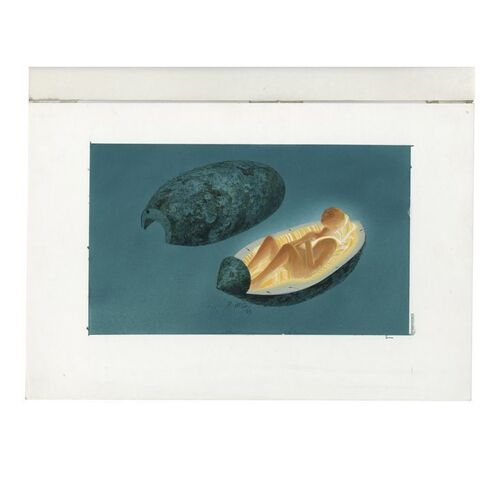 704. Hand-Painted Ralph McQuarrie Alien in a Pod Painting ### COCOON (1985)