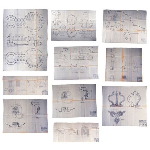 713. Set of 10 Idol Room and Snake Chamber Blueprints ### CONAN THE BARBARIAN (1982)