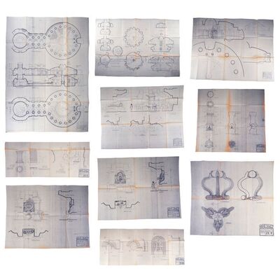 713. Set of 10 Idol Room and Snake Chamber Blueprints ### CONAN THE BARBARIAN (1982)