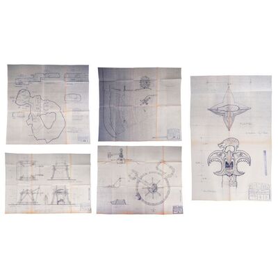 716. Set of Five Printed Wheel of Pain and Atlantean Cave Blueprints ### CONAN THE BARBARIAN (1982)