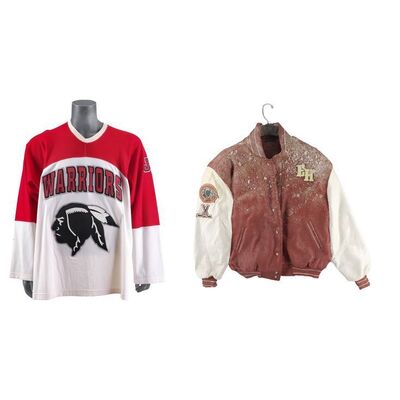 731. Luis Mendoza's (Mike Vitar) Warrior Hockey Jersey and Frozen Warriors Varsity Jacket ### D3: THE MIGHTY DUCKS (1996)