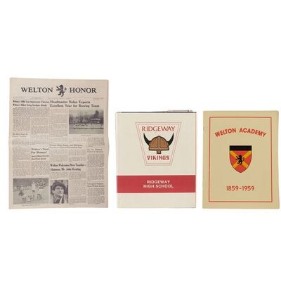 739. Production-Made "Welton Welcomes New Teacher" Welton Honor Newspaper with Welton Academy Opening Services Program and Yearbook ### DEAD POETS SOCIETY (1989)