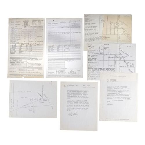 779. Seven Sheets of Production Paperwork ### E.T. THE EXTRA-TERRESTRIAL (1982)