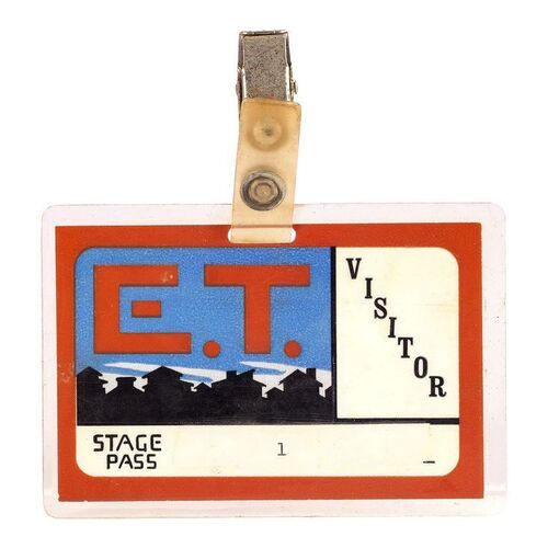 780. Visitor Stage Pass ### E.T. THE EXTRA-TERRESTRIAL (1982)