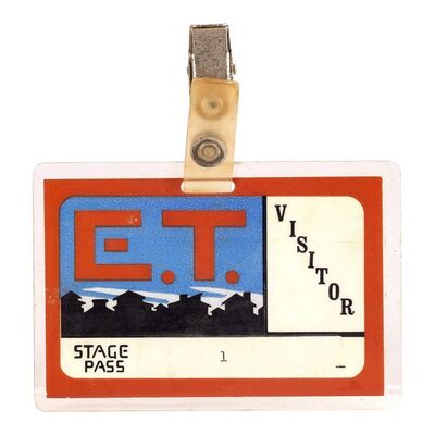 780. Visitor Stage Pass ### E.T. THE EXTRA-TERRESTRIAL (1982)