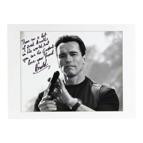 798. Arnold Schwarzenegger-Autographed John "Eraser" Kuger Photo ### ERASER (1996)
