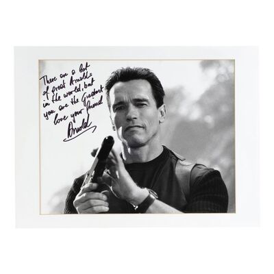 798. Arnold Schwarzenegger-Autographed John "Eraser" Kuger Photo ### ERASER (1996)