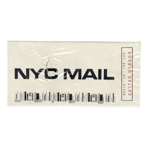 815. Korben Dallas' (Bruce Willis) NYC Mail Envelope ### THE FIFTH ELEMENT (1997)
