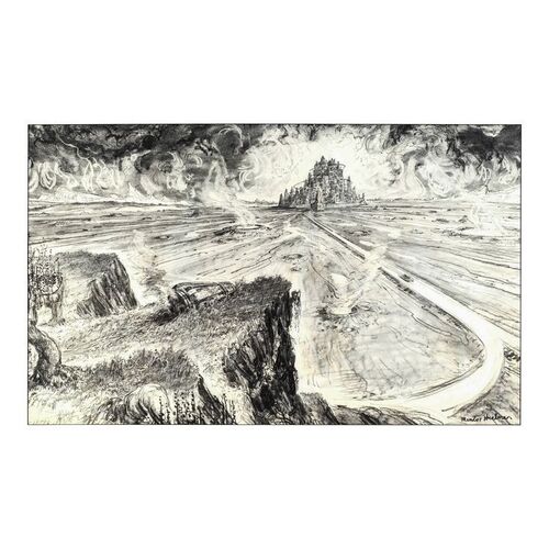 838. Matted Hand-Drawn Mentor Huebner Landing on Mongo Concept Artwork ### FLASH GORDON (1980)