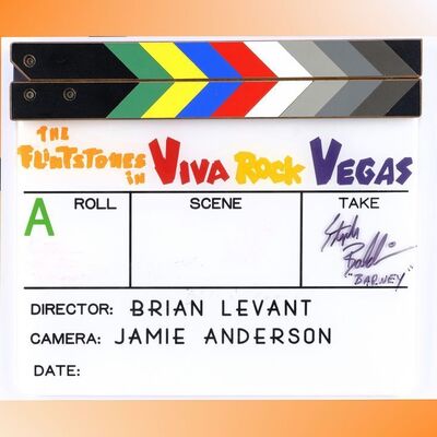 844. Director and Cast-Autographed Clapperboard Display ### THE FLINTSTONES IN VIVA ROCK VEGAS (2000)