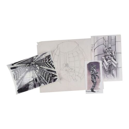 853. Hand-Drawn Simon Murton Concept Artwork with Hand-Illustrated and Annotated Concept Artwork Prints ### FORTRESS (1992)