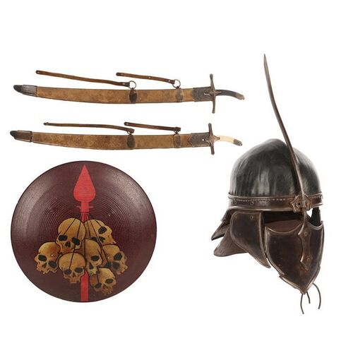 868. Unsullied Helmet, Golden Company Shield and Two Swords ### GAME OF THRONES (T.V. SERIES, 2011-2019)