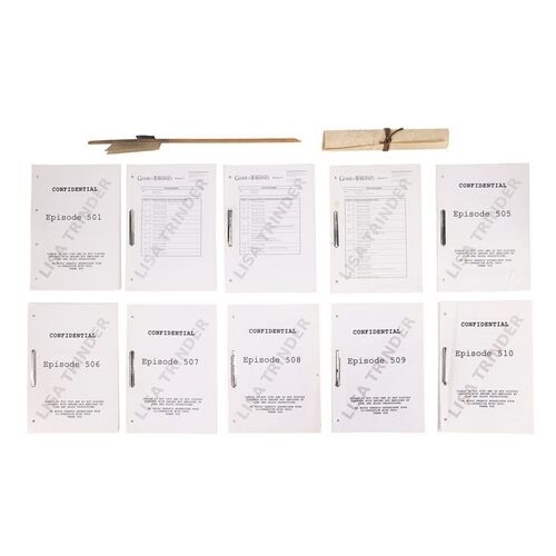 872. Season 5 Scripts, a Scroll, and an Arrow ### GAME OF THRONES (T.V. SERIES, 2011-2019)