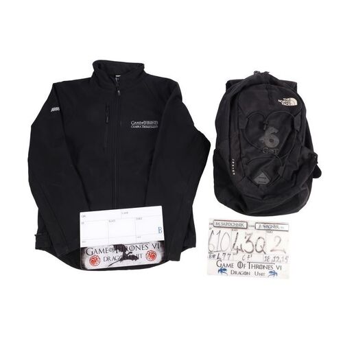 875. Season 6 Clapperboard Slates, Crew Jacket, and Bag ### GAME OF THRONES (T.V. SERIES, 2011-2019)