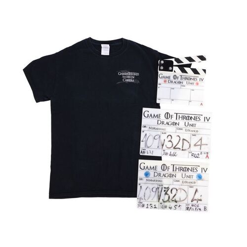 877. Season 4 Clapperboards and Crew T-Shirt ### GAME OF THRONES (T.V. SERIES, 2011-2019)