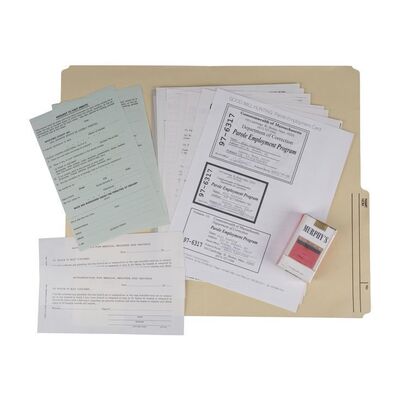 906. Will Hunting's (Matt Damon) Production-Made Parole Folder and Cards with Murphy's Cigarette Pack ### GOOD WILL HUNTING (1997)