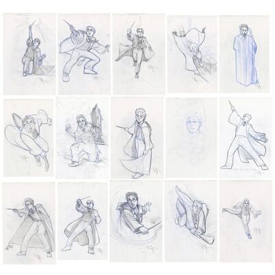 941. Set of 14 Hand-Drawn Doug Brode Harry Potter Poses Licensing Concept Illustrations ### HARRY POTTER AND THE PRISONER OF AZKABAN (2004)