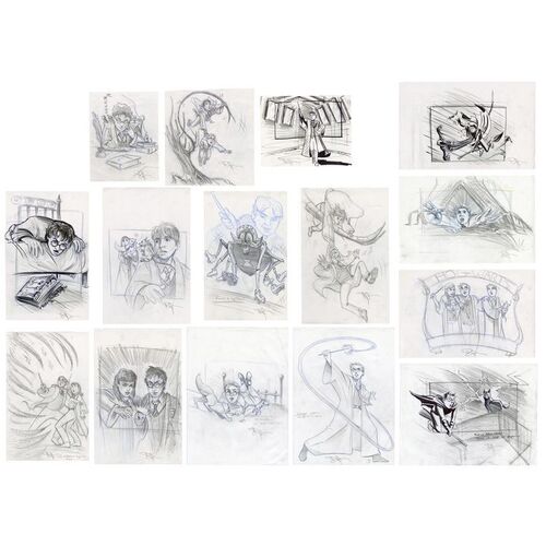 942. Set of 15 Hand-Drawn Doug Brode Licensing Concept Illustrations ### HARRY POTTER AND THE PRISONER OF AZKABAN (2004)