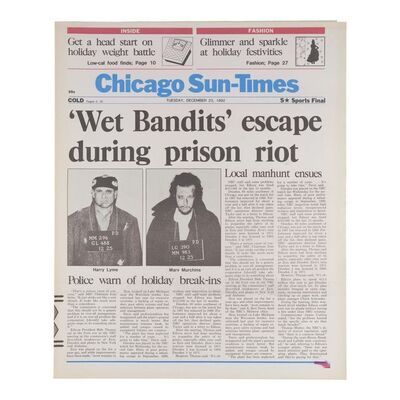 965. "Wet Bandits" Chicago Sun-Times Newspaper Cover ### HOME ALONE 2: LOST IN NEW YORK (1992)