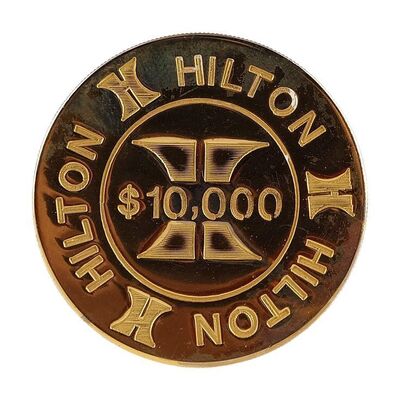 980. John Gage's (Robert Redford) $10,000 Hilton Casino Chip ### INDECENT PROPOSAL (1993)