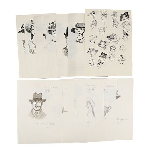 1005. Set of Nine Anthony Powell Hand-Drawn and Colored Costume Design Artwork ### INDIANA JONES AND THE LAST CRUSADE (1989)
