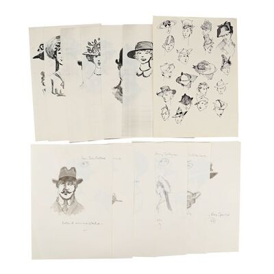 1005. Set of Nine Anthony Powell Hand-Drawn and Colored Costume Design Artwork ### INDIANA JONES AND THE LAST CRUSADE (1989)