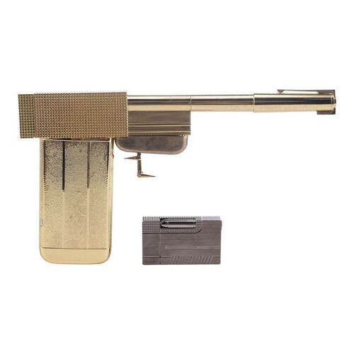1021. Factory Entertainment Sir Roger Moore- and Sir Christopher Lee-Autographed Limited Edition Replica Golden Gun ### JAMES BOND: THE MAN WITH THE GOLDEN GUN (1974)
