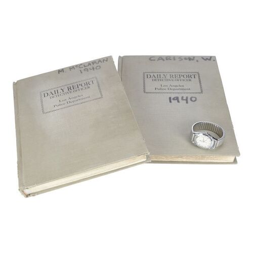 1068. Lt. Ed Exley's (Guy Pearce) Rolex Watch with Pair of Daily Report Books ### L.A. CONFIDENTIAL (1997)