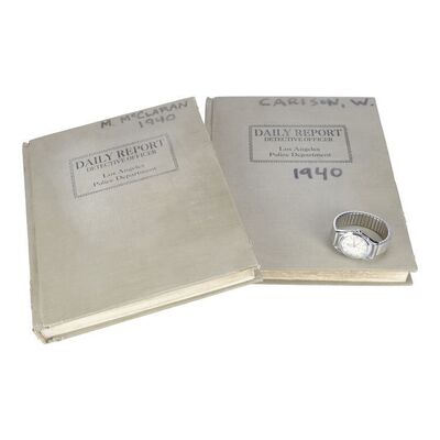 1068. Lt. Ed Exley's (Guy Pearce) Rolex Watch with Pair of Daily Report Books ### L.A. CONFIDENTIAL (1997)