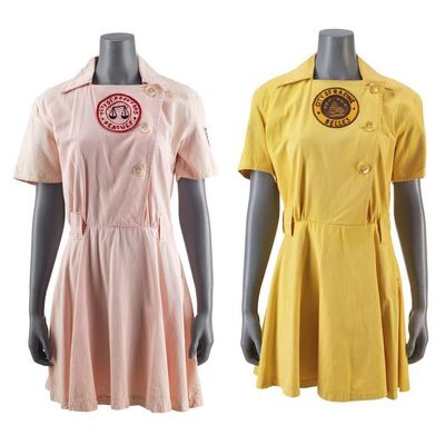 1082. Ellen Sue's (Freddie Simpson) Rockford Peaches Uniform Costume with Racine Belles Uniform Costume ### LEAGUE OF THEIR OWN, A (1992)