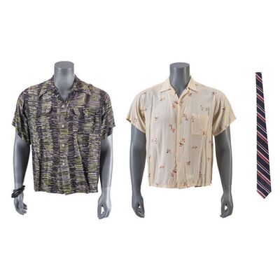 1110. Ricky Vaughn's (Charlie Sheen) Pair of Screen-Matched Shirts with Tie ### MAJOR LEAGUE (1989)