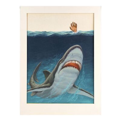1113. Matted Hand-Painted Jack Thurston Poster Artwork ### MAKO: THE JAWS OF DEATH (1976)