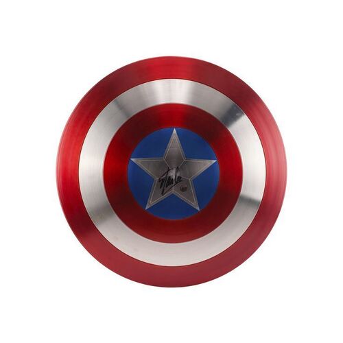 1123. Stan Lee-Autographed Captain America (Chris Evans) Shield Replica with Stand ### CAPTAIN AMERICA: THE FIRST AVENGER (2011)