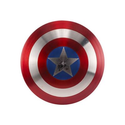 1123. Stan Lee-Autographed Captain America (Chris Evans) Shield Replica with Stand ### CAPTAIN AMERICA: THE FIRST AVENGER (2011)