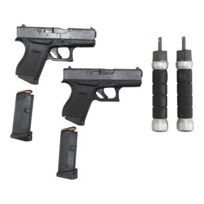 1139. Pairs of Natasha Romanoff's (Scarlett Johansson) Stunt Glock 43, Ammo Magazines and Baton Handles ### BLACK WIDOW (2021)