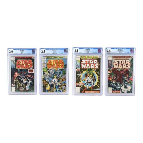 1143. CGC-Graded Star Wars No. 1-4 Alemar's Bookstore Variant Comics ### MARVEL COMICS
