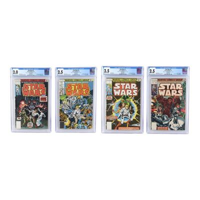 1143. CGC-Graded Star Wars No. 1-4 Alemar's Bookstore Variant Comics ### MARVEL COMICS