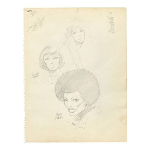 1144. Sheet of Hand-Drawn John Byrne Misty Knight, Colleen Wing, and Jean Grey Sketches ### MARVEL COMICS