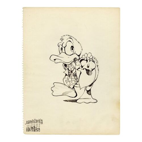 1145. Hand-Drawn John Byrne Howard the Duck Sketch ### MARVEL COMICS