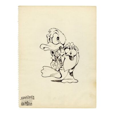 1145. Hand-Drawn John Byrne Howard the Duck Sketch ### MARVEL COMICS