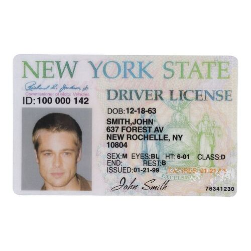 1191. John Smith's (Brad Pitt) Driver's License ### MR. & MRS. SMITH (2005)