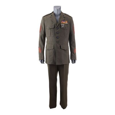 1229. Gunnery Sergeant Emil Foley's (Louis Gossett, Jr.) Service Uniform Jacket and Pants ### OFFICER AND A GENTLEMAN, AN (1982)